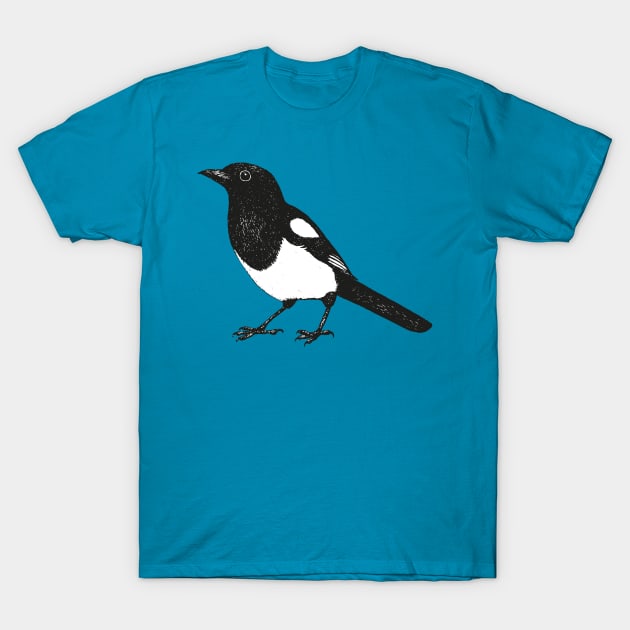 Magpie pen drawing T-Shirt by Bwiselizzy